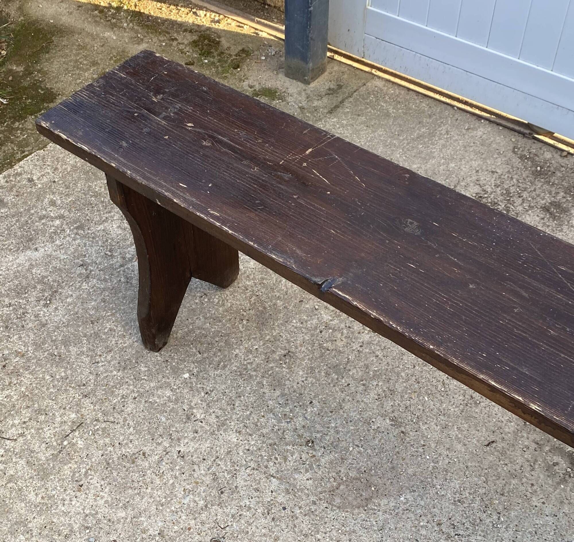 300cm solid wood farm bench for rustic farmhouse table 1950