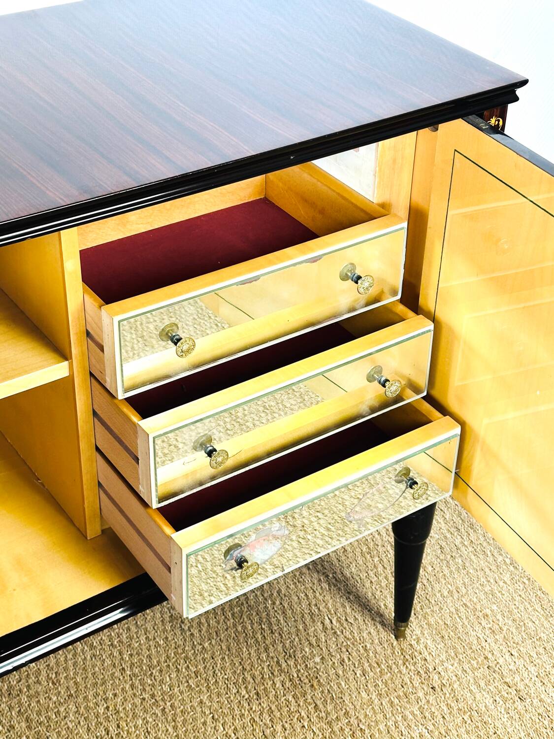 Art Deco mahogany sideboard from 1940