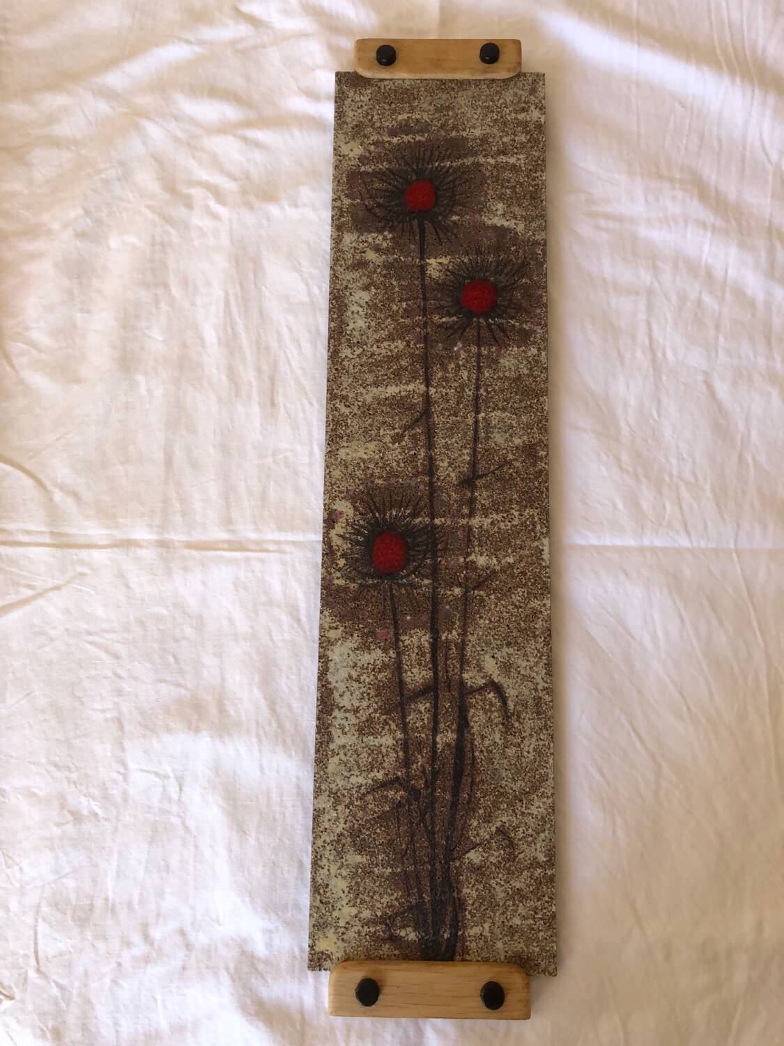 Large Ceramic Wall Plaque on Lava Picard Vallauris