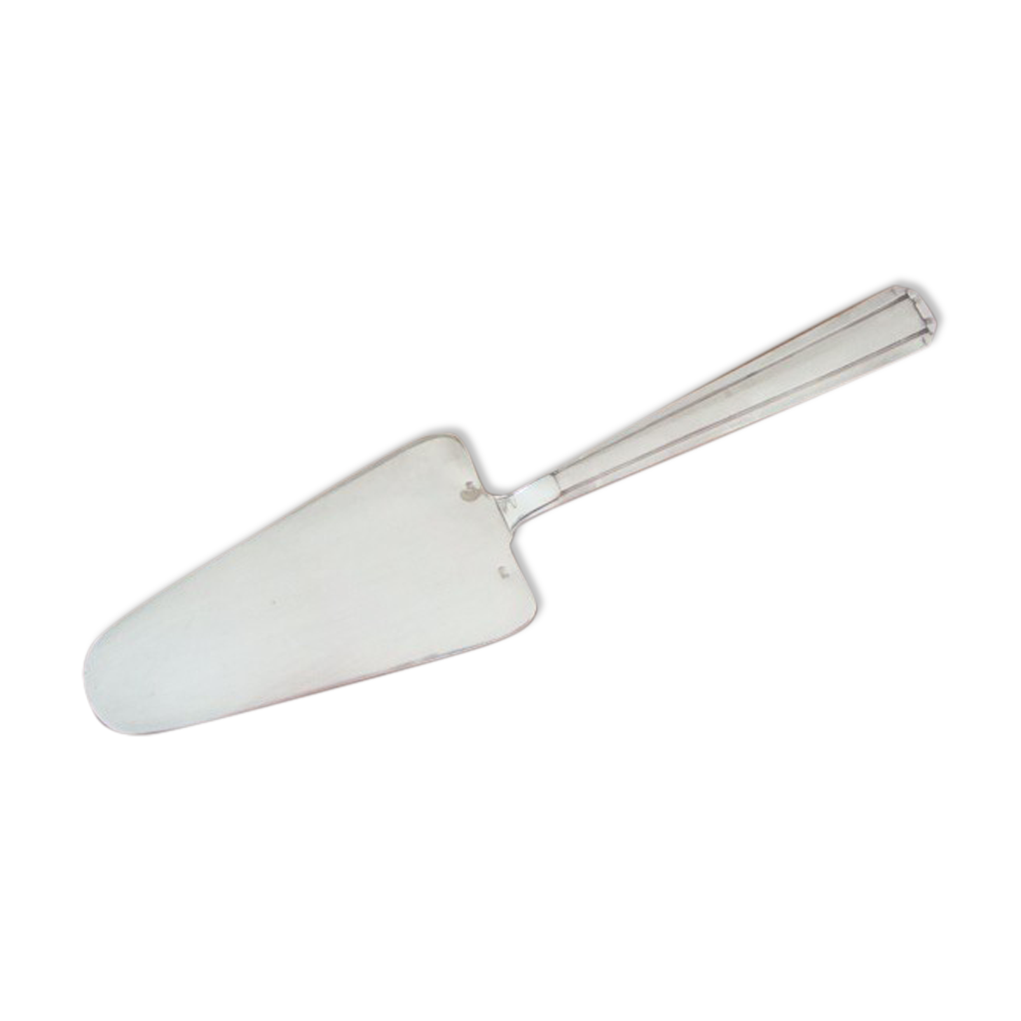 Silver metal art deco pie shovel