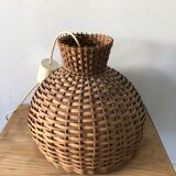 Vintage rattan pendant light