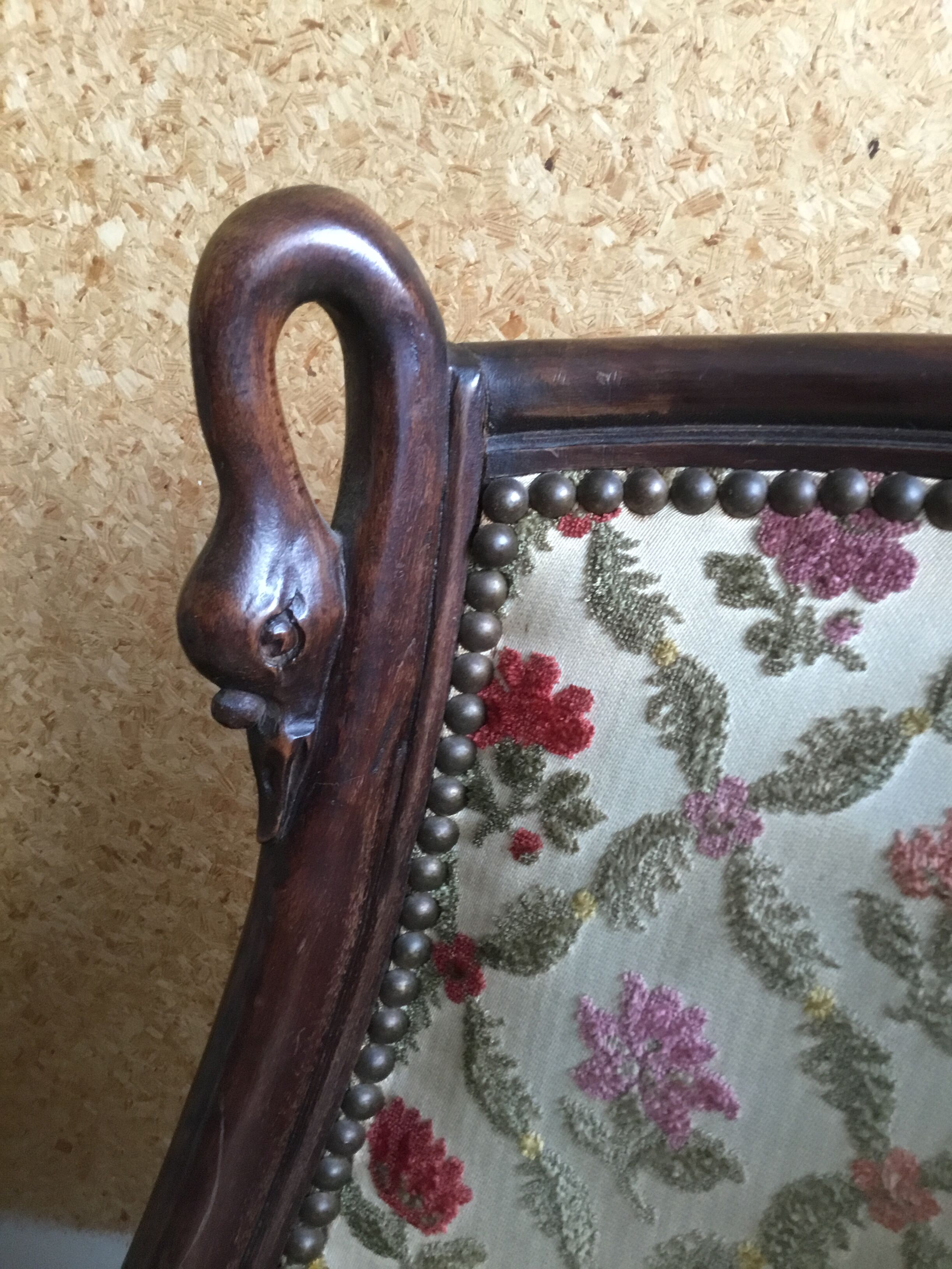 Pair of gooseneck gondola chairs