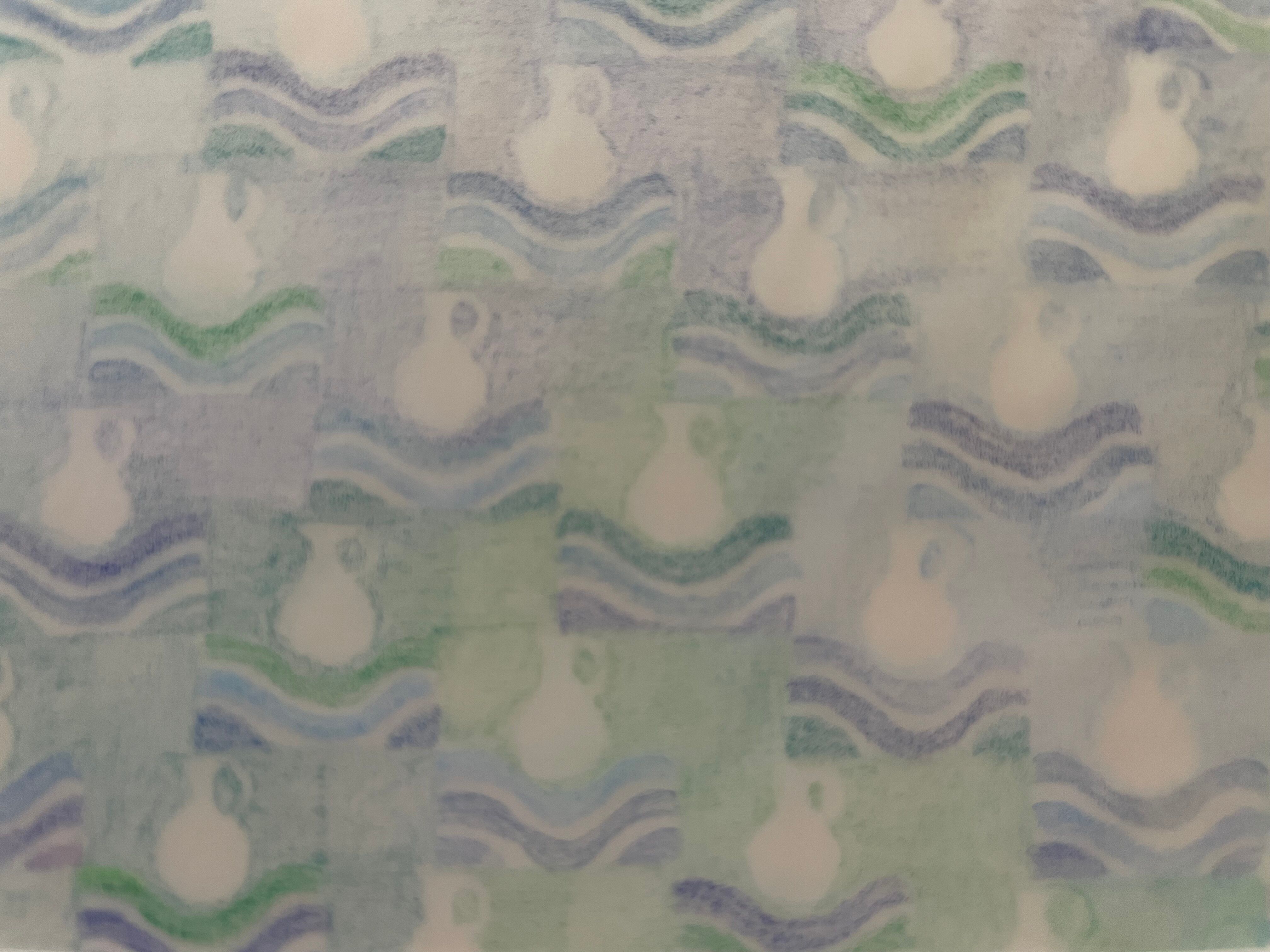 Painting drawing original work for illustration astrological sign Aquarius