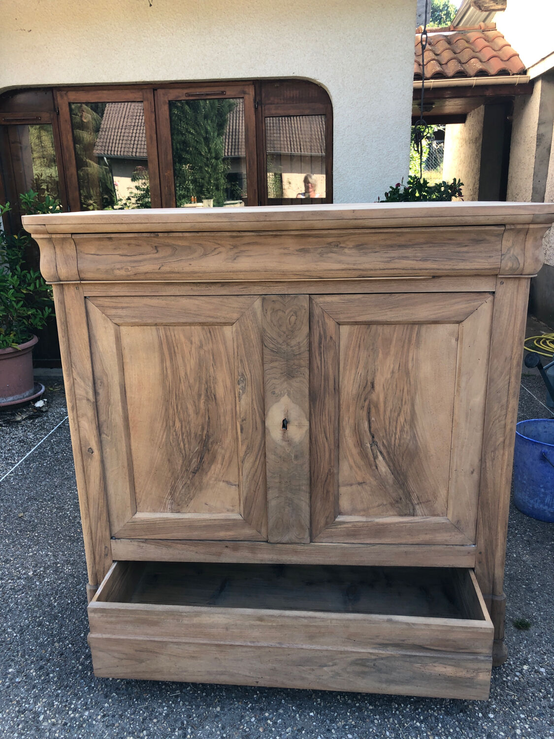 Solid walnut sideboard
