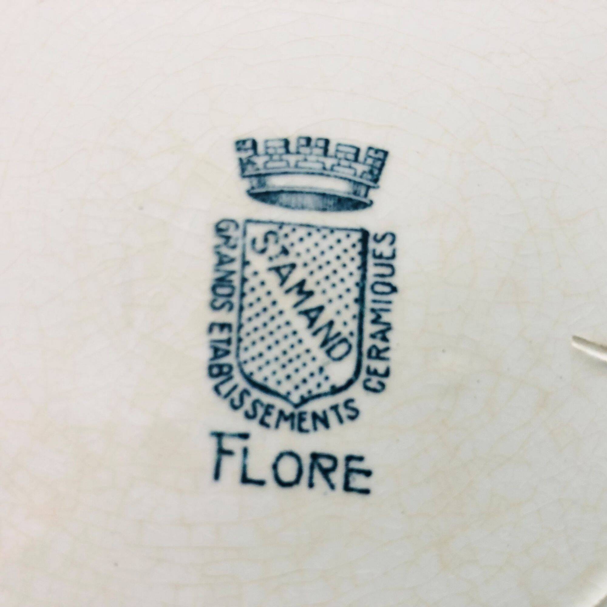 6 “St-Amant- Grands Établissements Céramique” dinner plates