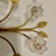 Italian Murano Glass Gilded Sconces