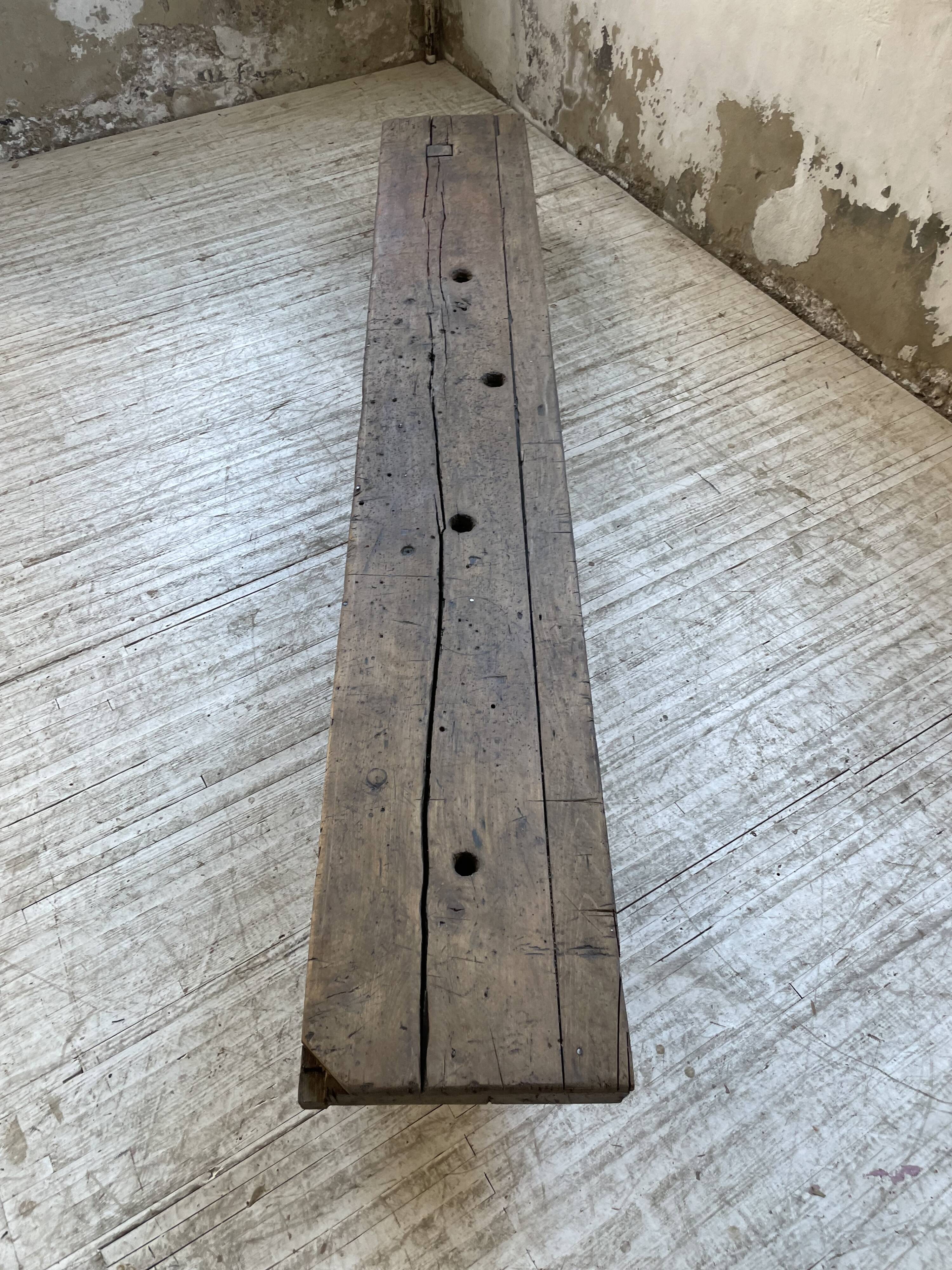 Workbench bench coffee table solid oak XXL