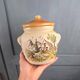 Vintage artisan sweet box Cazalas GET Bagnères 1983 – Mountain decor