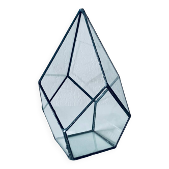 Vitrine géométrique en verre