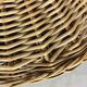 Tripod rattan basket, club feet, 1960s