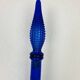 Carafe Empoli Italian bottle blue diamond glass, vintage