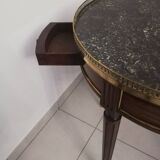 Table bouillotte en acajou