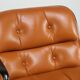 Charles Pollock leather office chair, Knoll edition, 1970