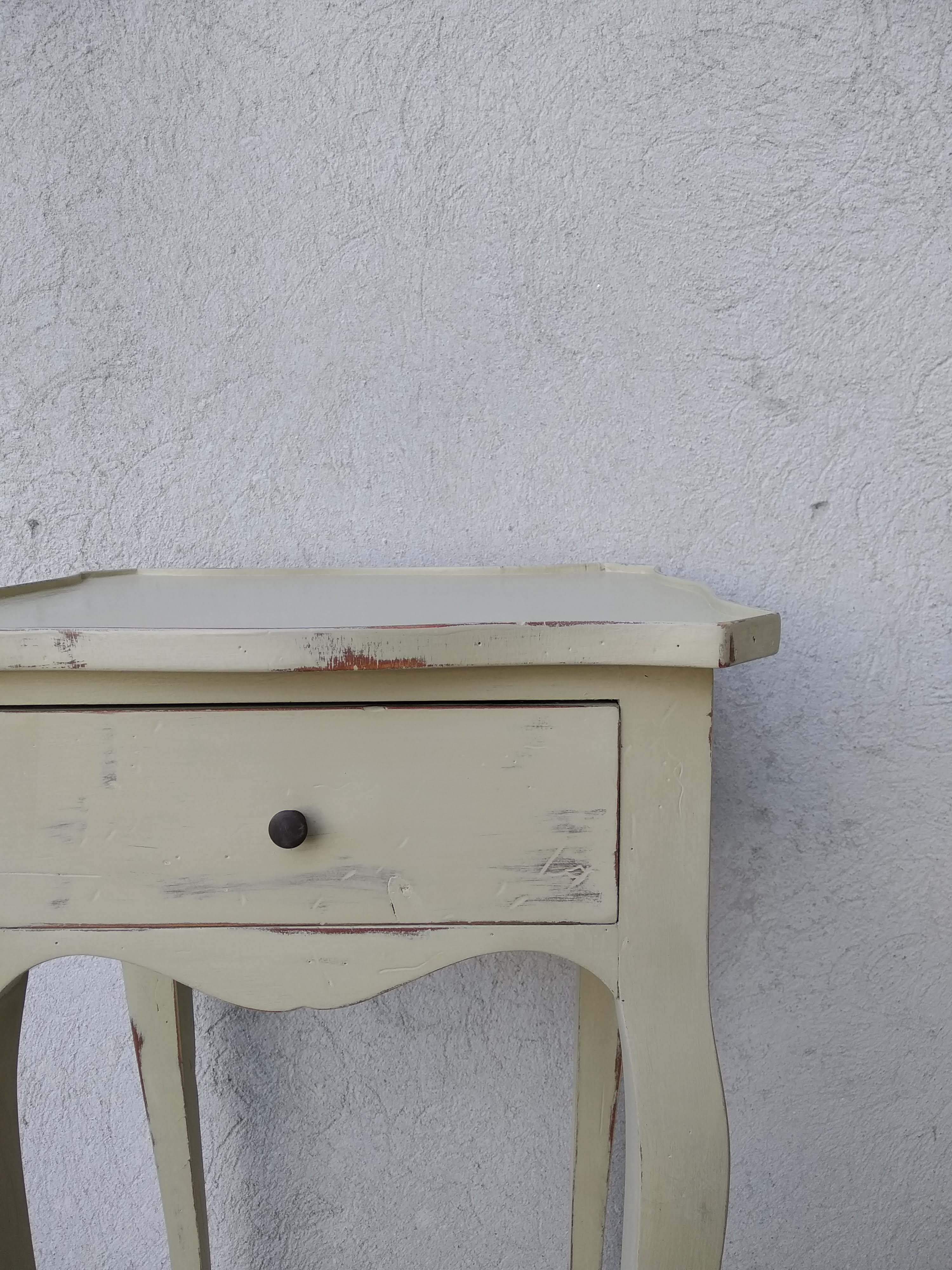 Side table or bedside patinated Louis XV style patinated