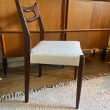Series of 6 Danish teak chairs 60s