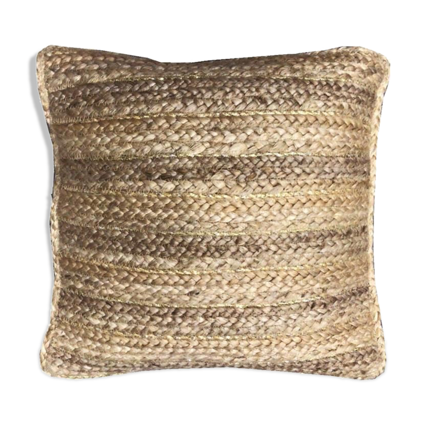Decorative cushion in jute
