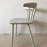 Ensemble de 4 chaises blanche "J104" par Jørgen Bækmark pour FDB Møbler 1960s