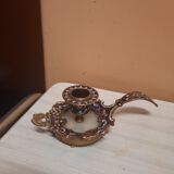 Bougeoir ancien en bronze