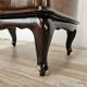Pair of 1940s Chippendale bedside tables in walnut burl
