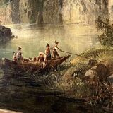 Mountain landscape, Tyrol Eduard Boehm 19th century oil on canvas