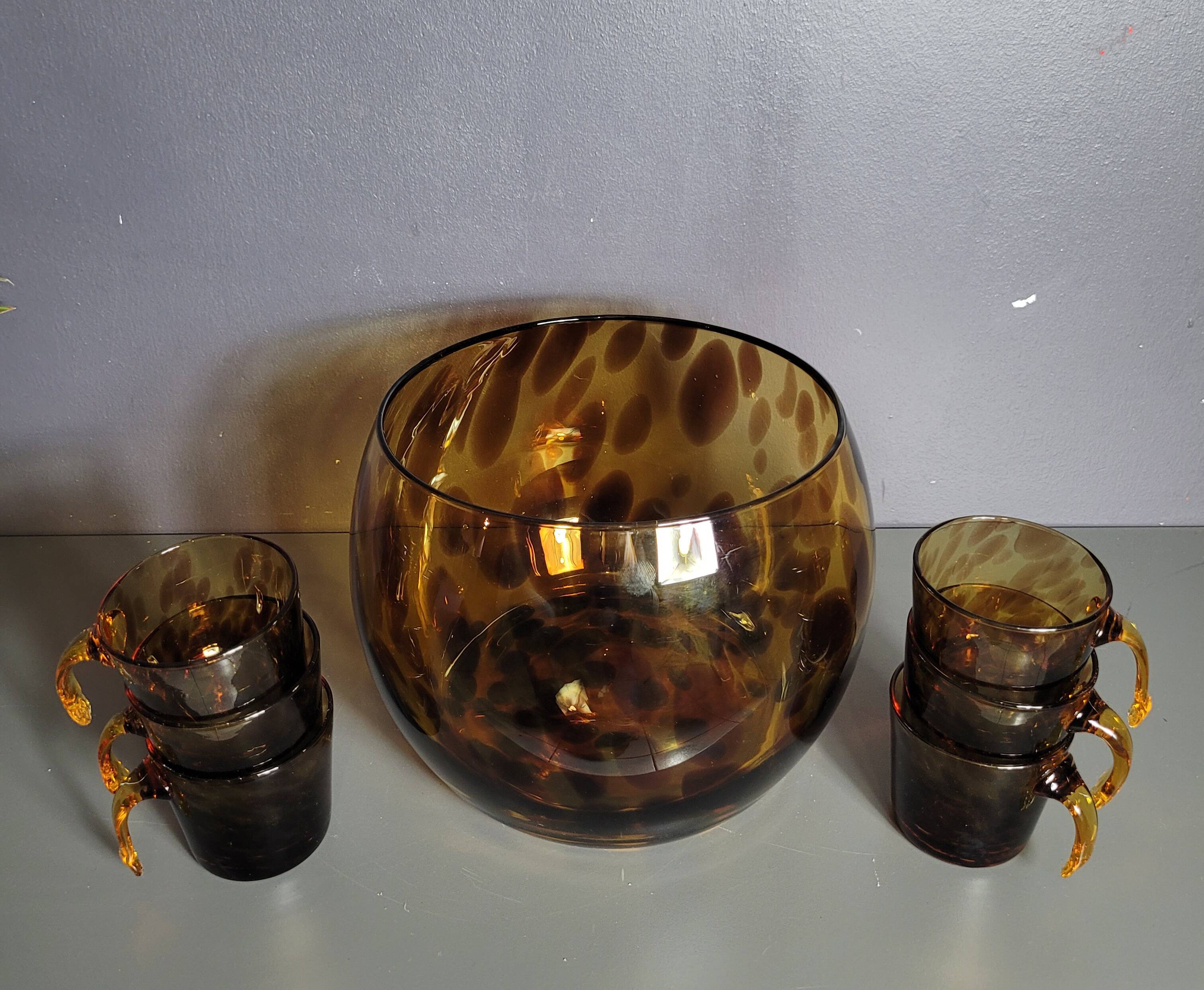 Blown glass punch service