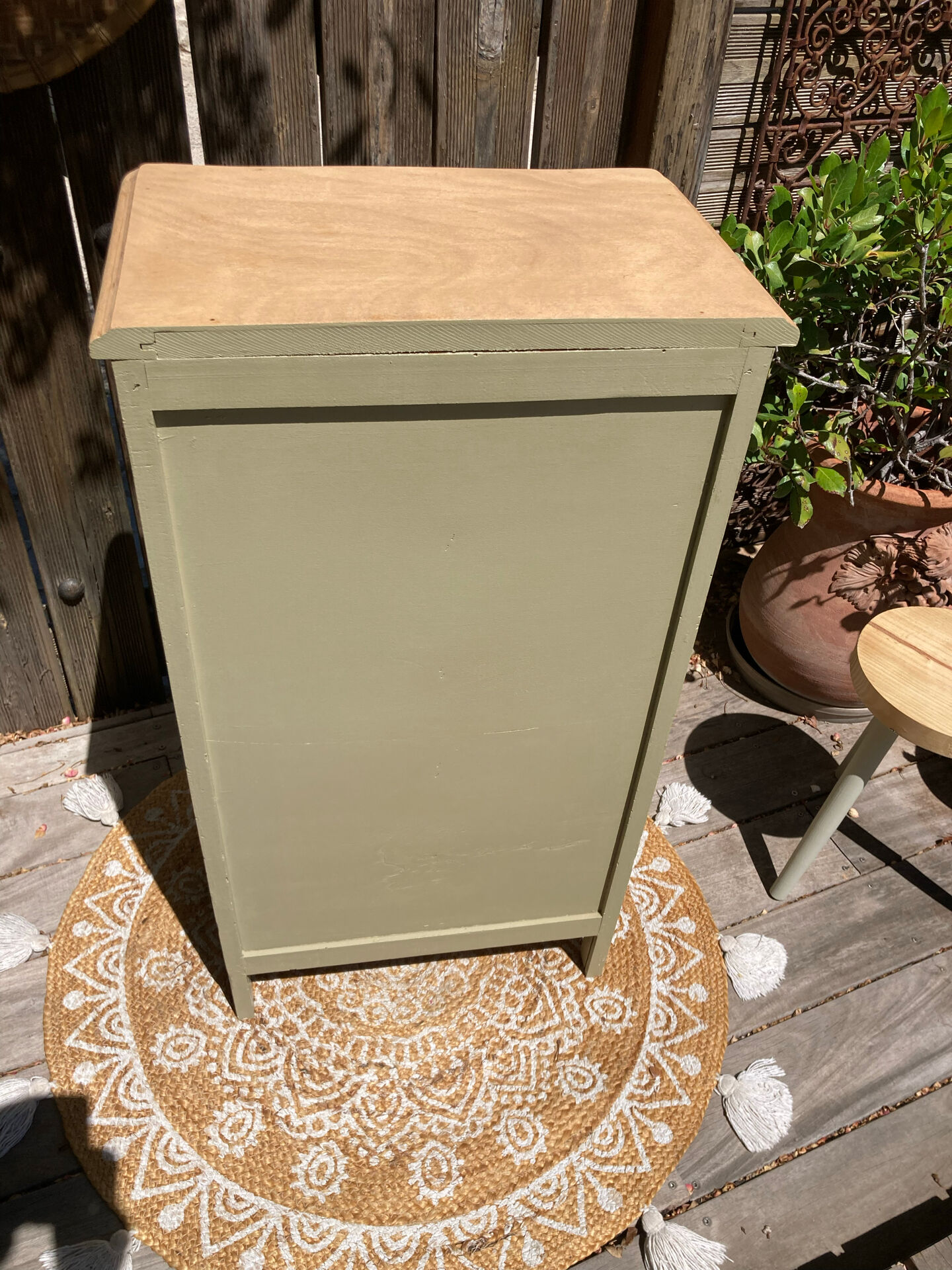 Pretty chiffonnier 💚 revamped Bohemian KHAKI chest of drawers