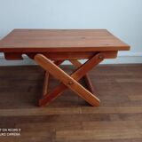Coffee table in pine Pierre Beguet 70s