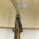 Lamp with bronze steel