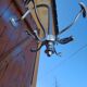 Chrome Metal Wall Coat Rack with Turnstile