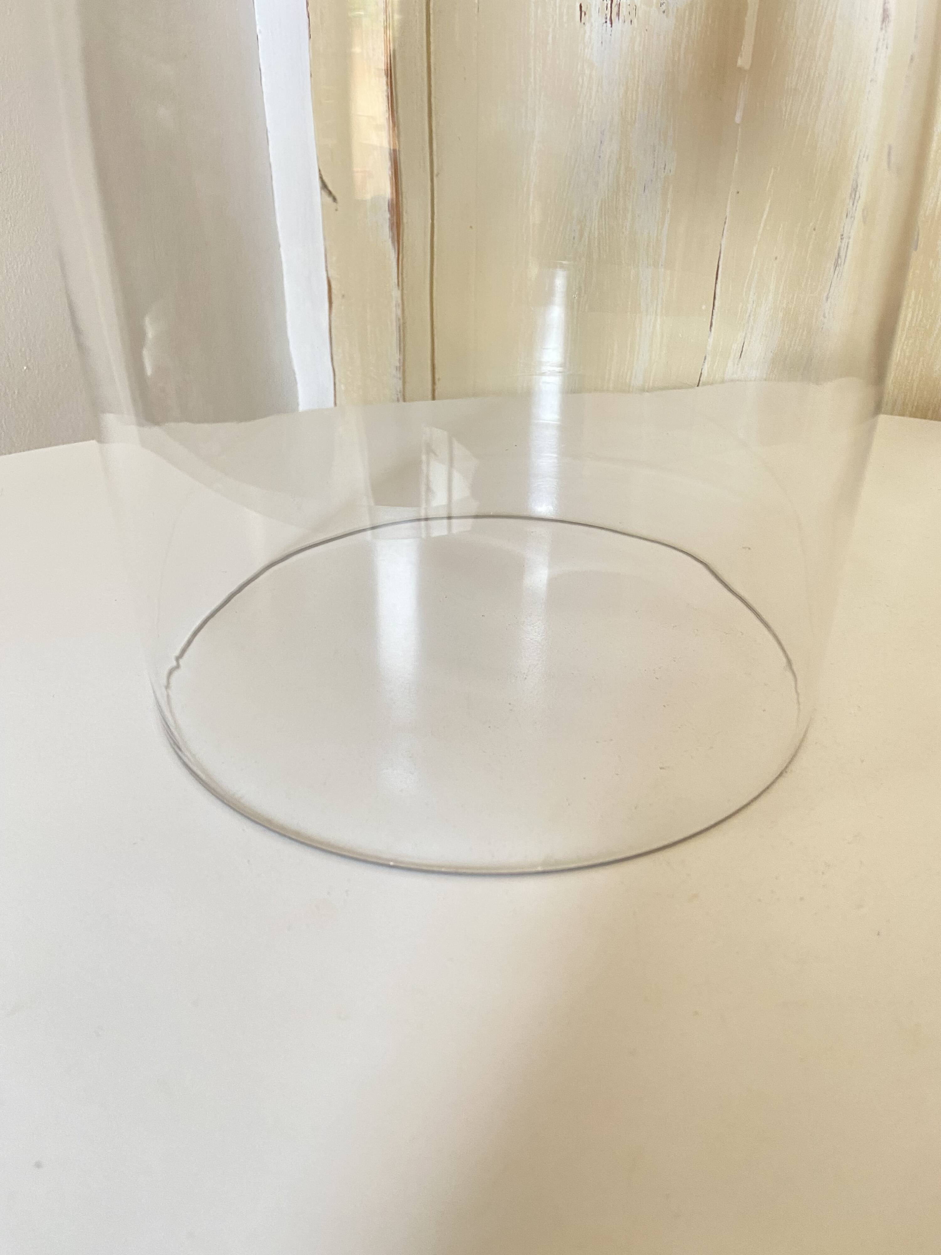 Pendant Light in Vintage Clear Glass in Bell Shape