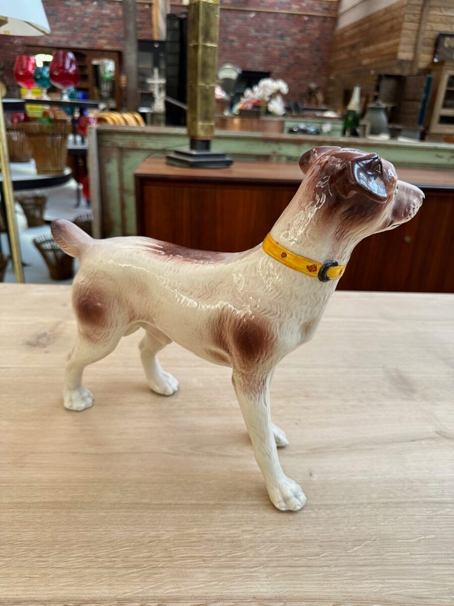 Series of ceramic dogs from Desvres