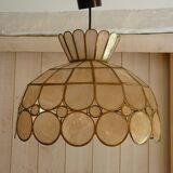 Hanging lamp brass and mother of pearl