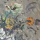 Oil painting on canvas, bouquet, signed MOBERG