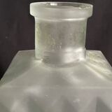 Green frosted glass whisky decanter