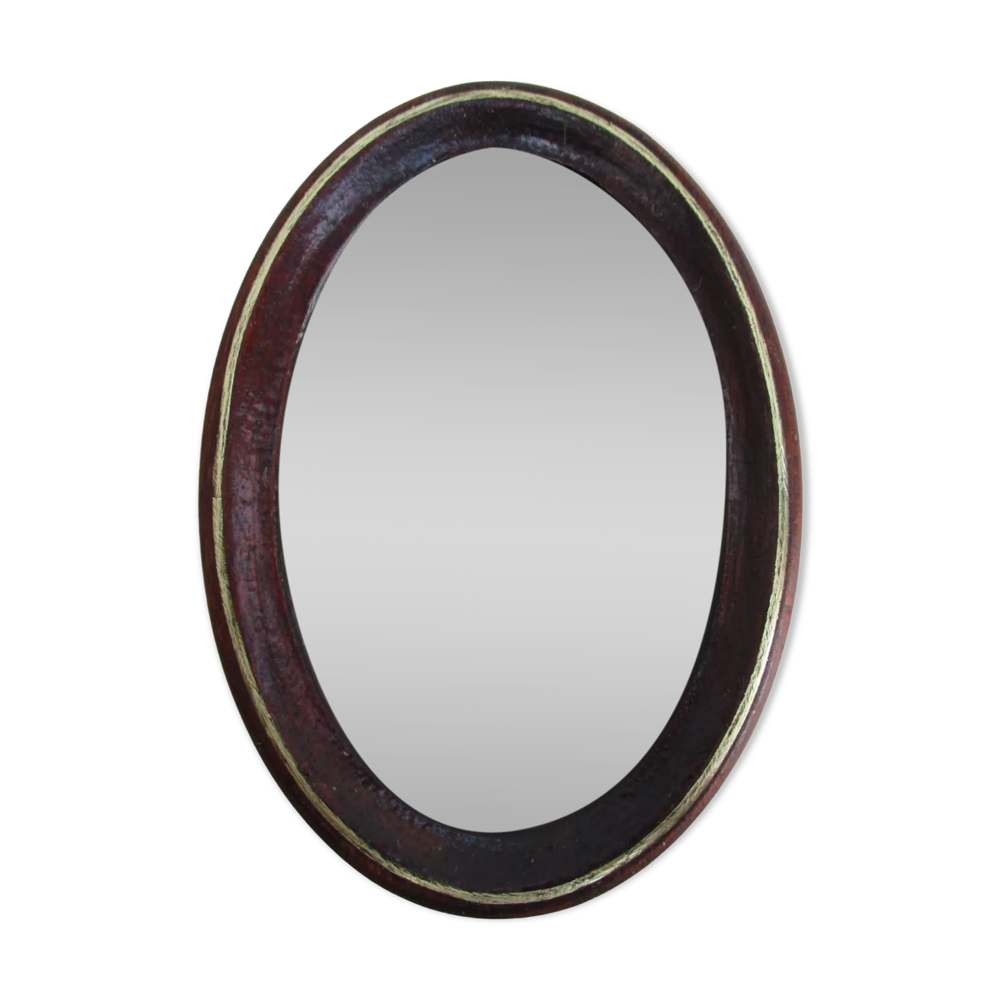 Old oval wall photo frame