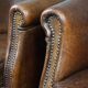 Set de 2 fauteuils club en cuir de mouton