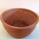 Braided wicker pot cover, vintage 60s/70s