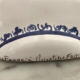 Pair of ceramic moustiers sconces