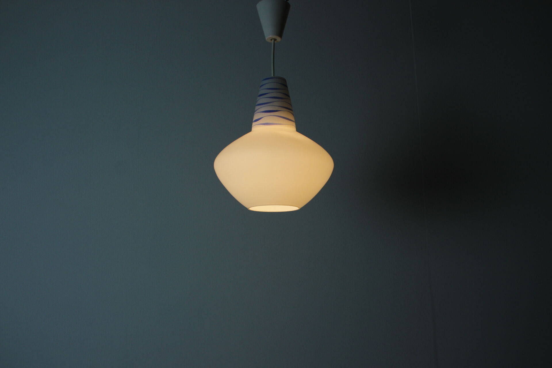 Mid-century glass pendant, 1960's