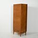Cabinet de classement en chêne scandinave avec porte tambour verticale, S.K.N., 1963