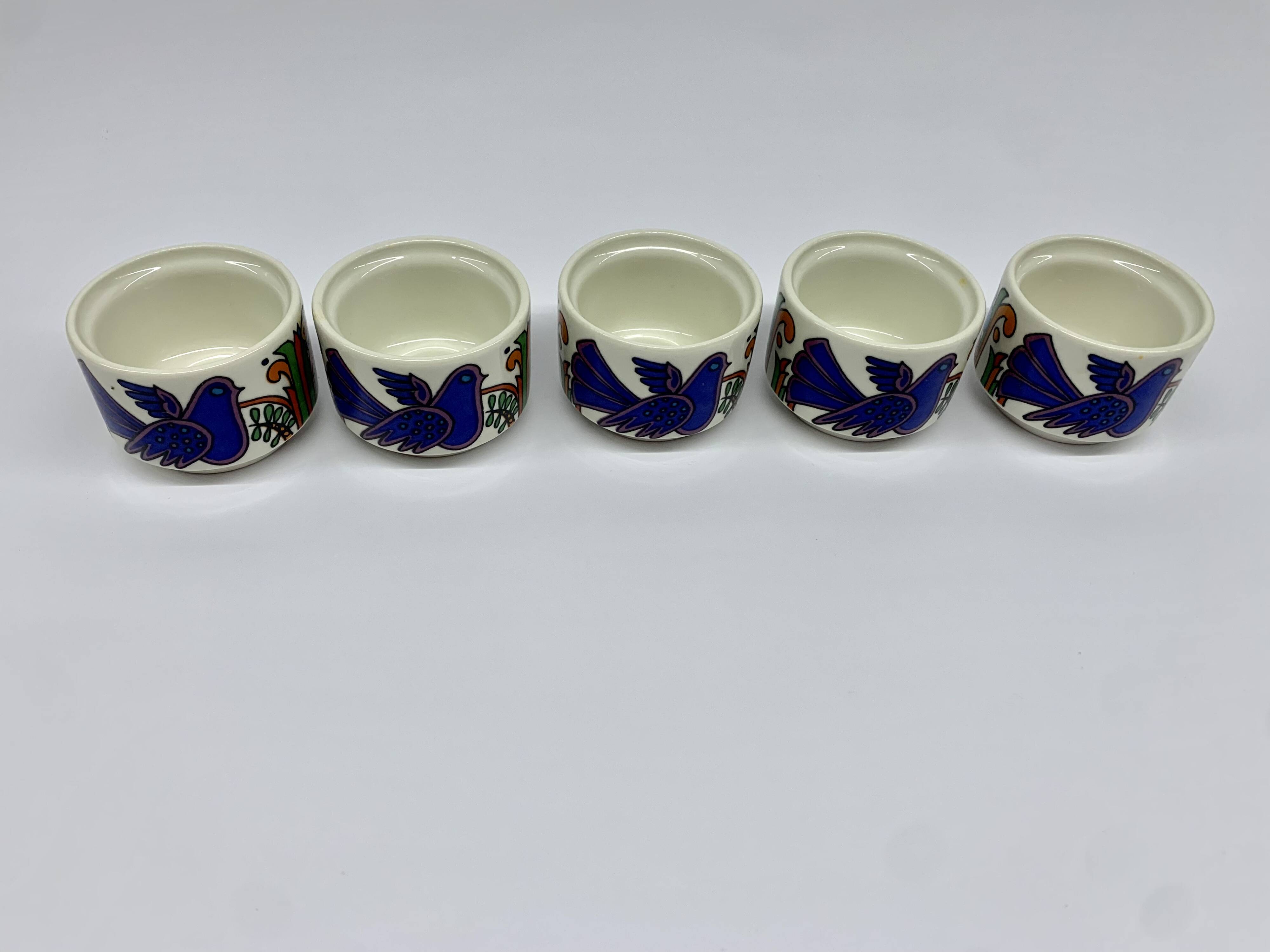 Set of 5 egg cups Villeroy & Boch Acapulco