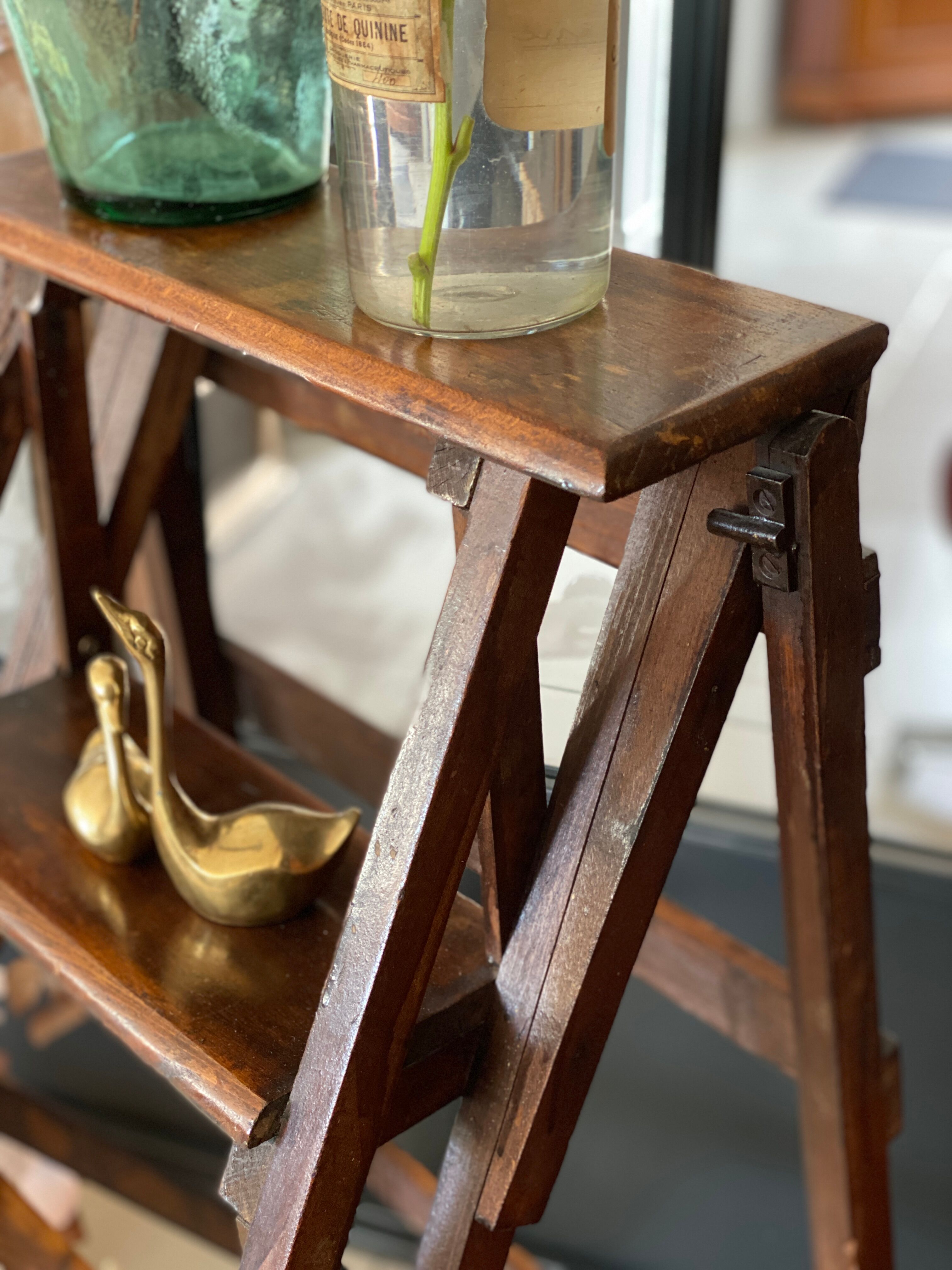 Escabeau bois vintage