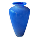 Grand vase en verre bleu 37cm