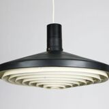 Mid-century industrial danish black pendant lamp, 1960s