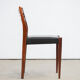 6 vintage Scandinavian rosewood chairs - 1960