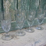 Old French bistro glasses