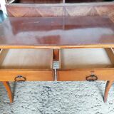 Two-drawer desk table
