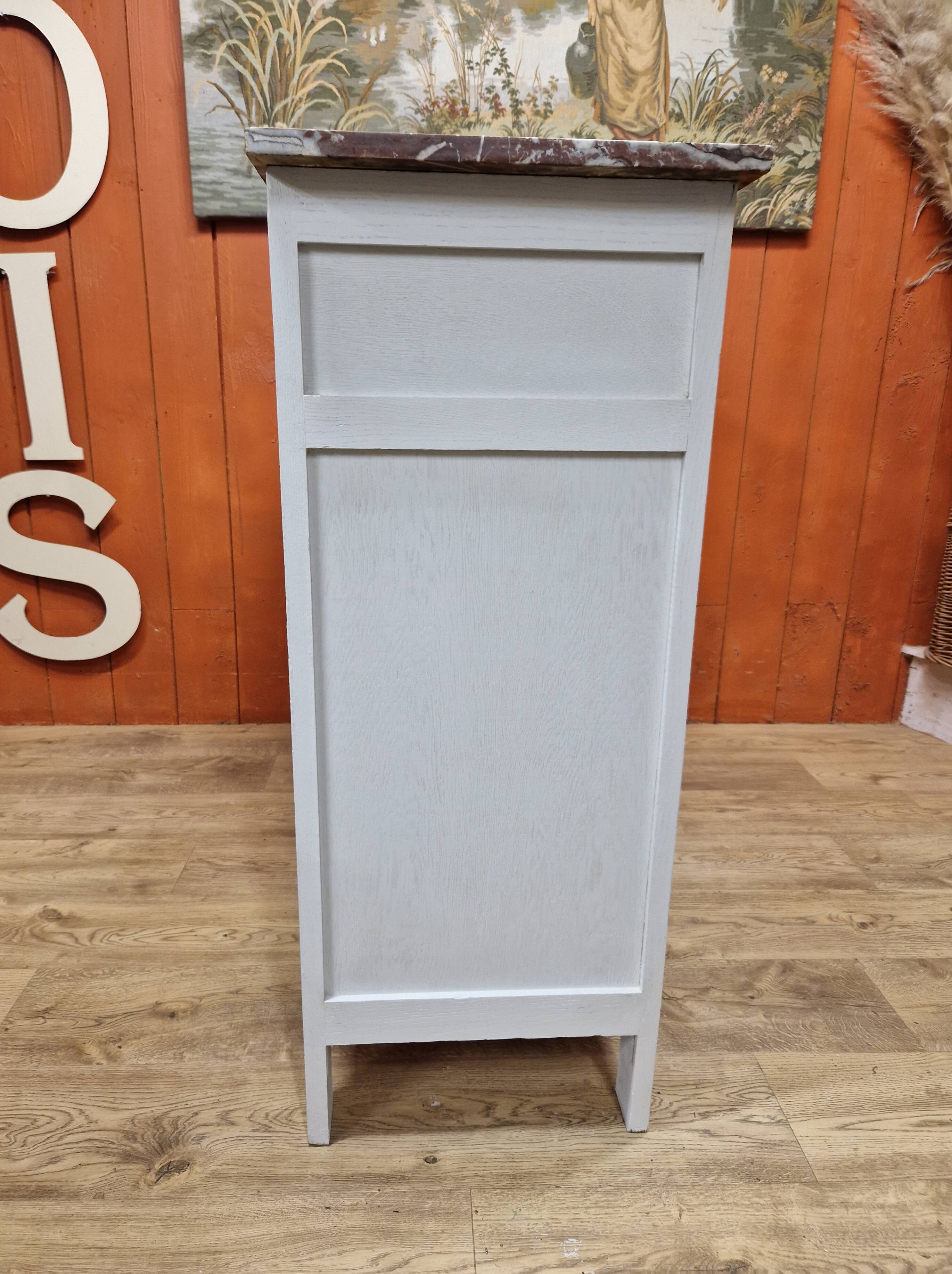 Restyled Art Deco sideboard with marble top