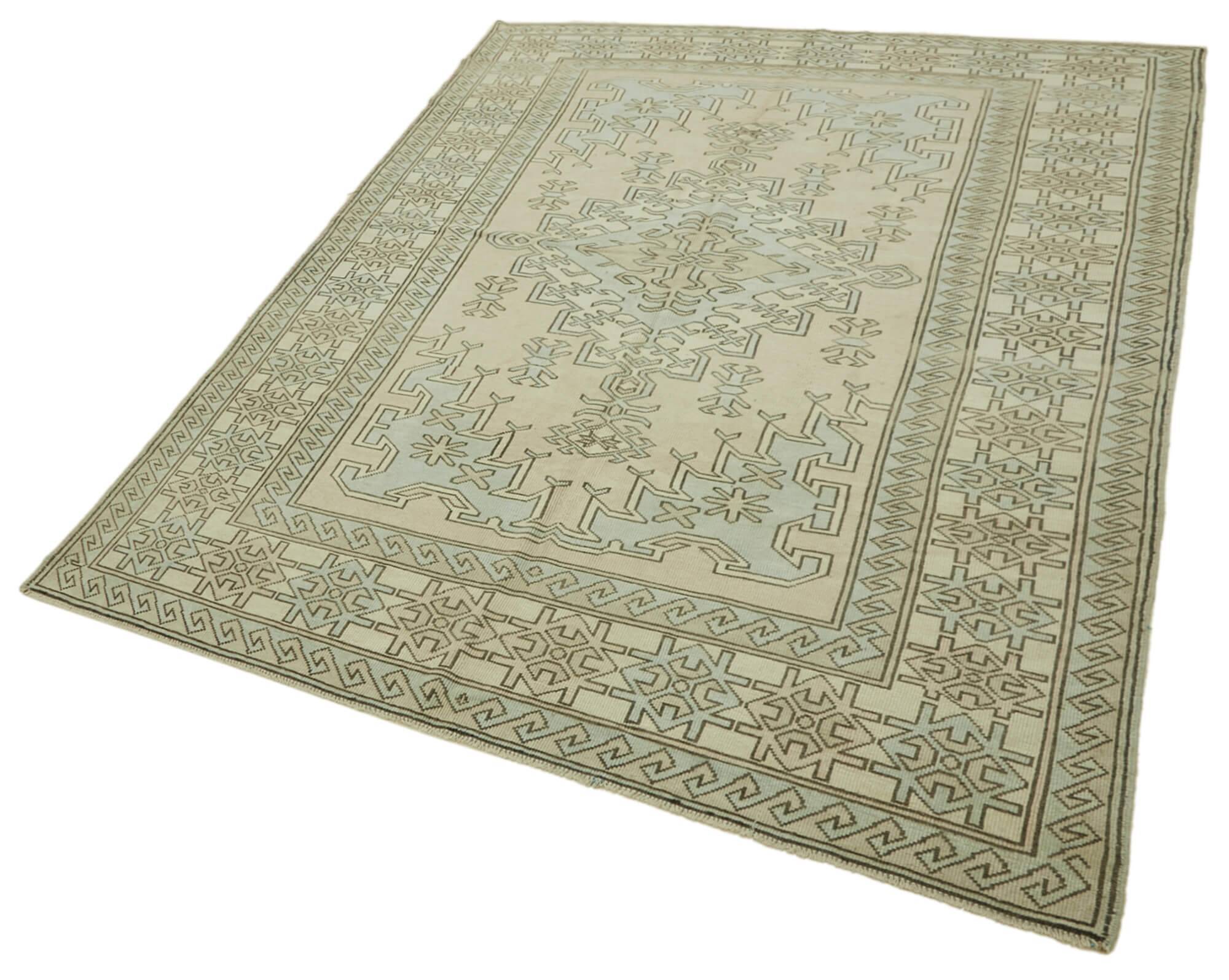 Turkish Vintage Anatolian Rug 201 cm x 290 cm