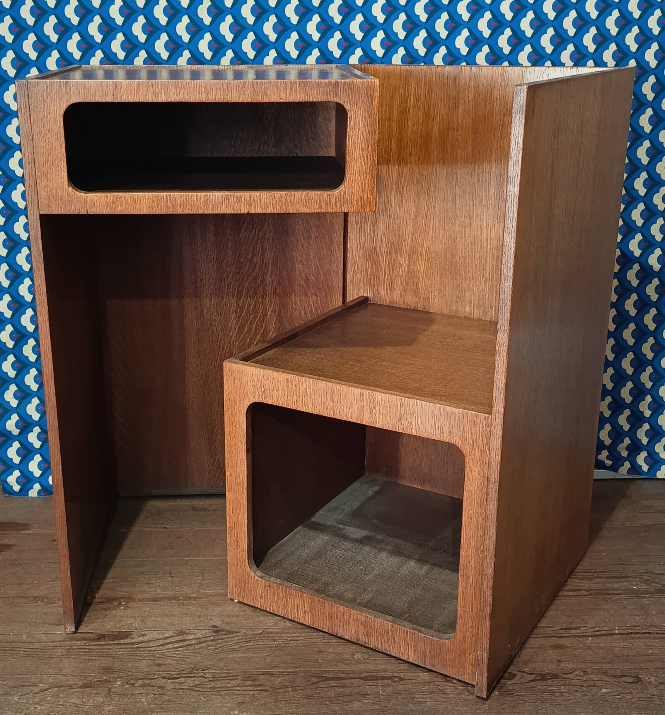 Vintage folding telephone table